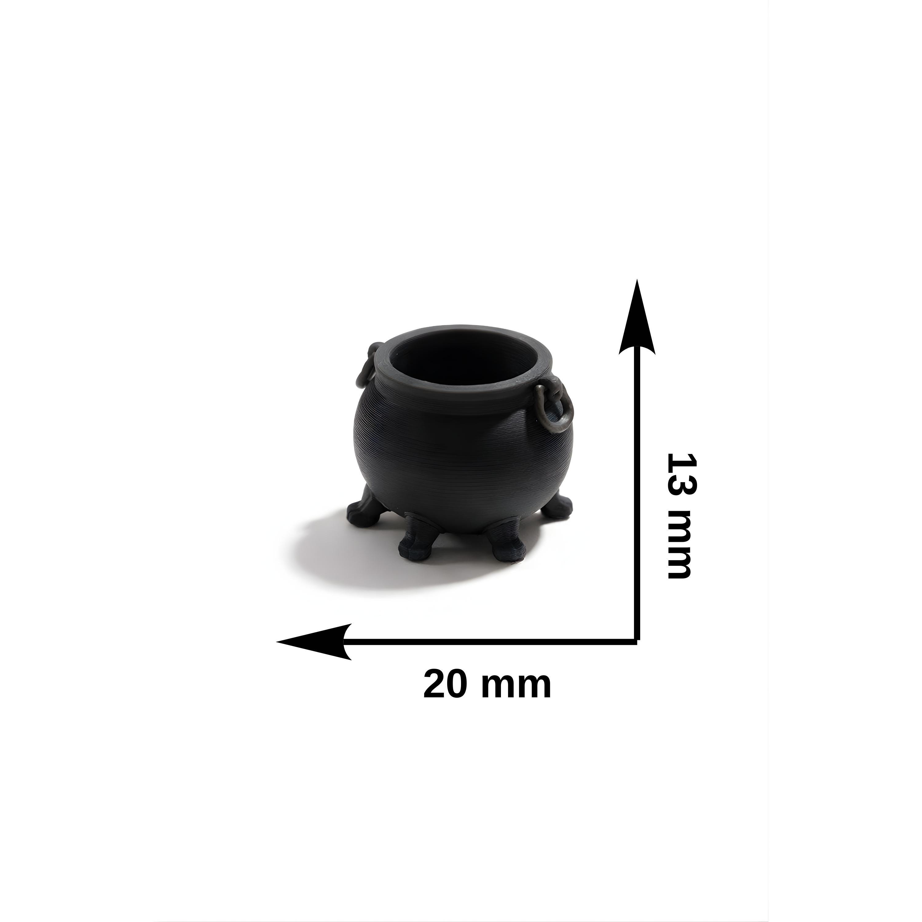 Witch Cauldron Mini – 3D Printed Diorama & Miniature Prop - Etsy
