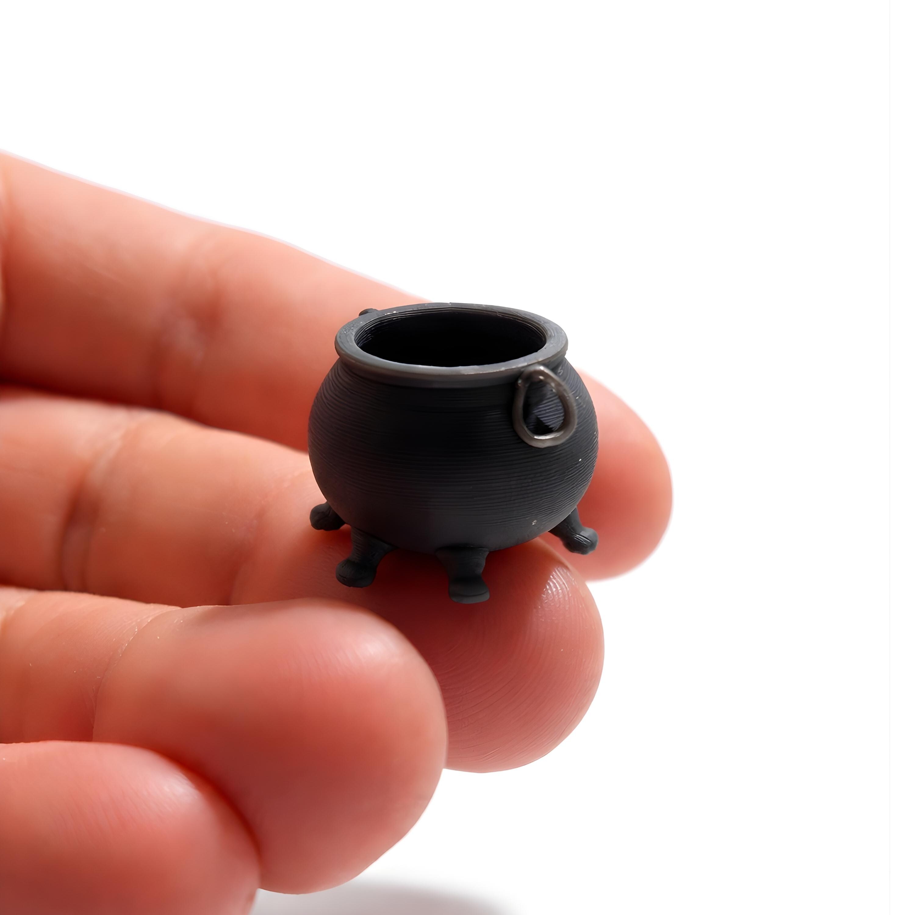 Witch Cauldron Mini – 3D Printed Diorama & Miniature Prop - Etsy