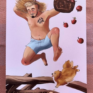 Käärijä Hilda Print - Apples