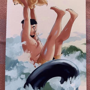 Käärijä Hilda Print - Beach Day
