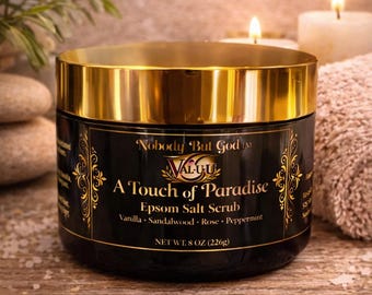 Un toque de paraíso: exfoliante de sales de Epsom