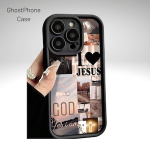 Vintage Jesus Collage Phone Case – Thick Shockproof & Anti-Fingerprint Full Protection, Compatible with iPhone