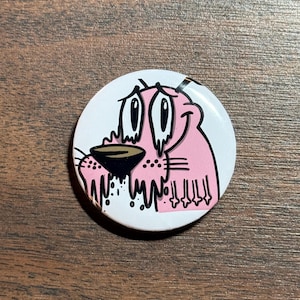 Courage The Cowardly Dog Dripping 2in Button |Cartoon Network Pin