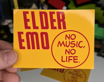 Elder Emo Tower Records Sticker – Nostalgic Vinyl Decal