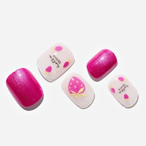 Romantic Whispers(Handmade) Press On Nails，Reusable Nails，party press on nails，wedding nails gift，short squoval，Girl gift，Gift For Her