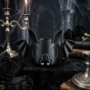Fledermaus Gothic Blumentopf, Pflanzentopf, Topf, Fledermaus Dekoration, Gothic Dekoration Fledermaus