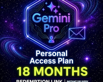Gemini AI Pro 18 Month Redeem Link Access Instant Delivery