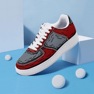 Cartoon Shoe Sketch Sneaker Line Art Shoe Customer Shoes Design Sneaker Head Fashion Footwear Red And Gray