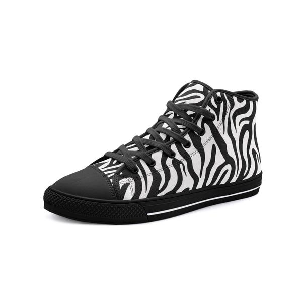Zebra-print leather sneakers main image 0