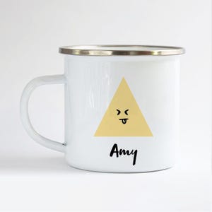 Personalised Enamel Mug, Personalised Fun Kids Mug, Name on Enamel Mug, Cute Kids Mug, Personalised Mug, Easter Mug, Camping Style Mug, Gift