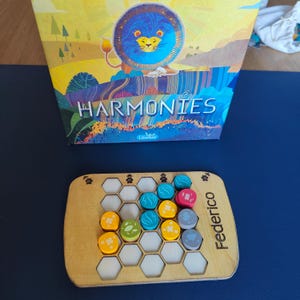 Harmonies Wooden Player Board – Customizable and Double-Sided