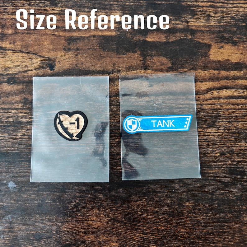 Riftbound TCG Token Set - Double-Sided Wooden Modifiers, Keywords & Damage Trackers