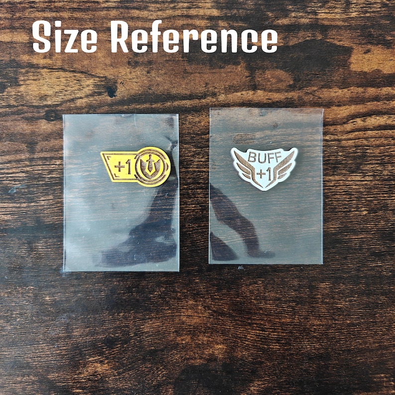 Riftbound TCG Token Set - Double-Sided Wooden Modifiers, Keywords & Damage Trackers