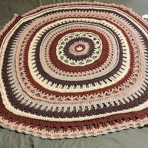 Crochet Mandala Throw