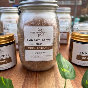 Organic Raw Sugar Body Scrub
