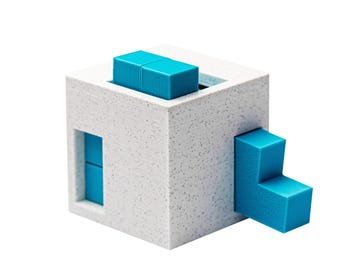 6N-puzzel • Extreme 3D-geprinte hersenkraker voor volwassenen