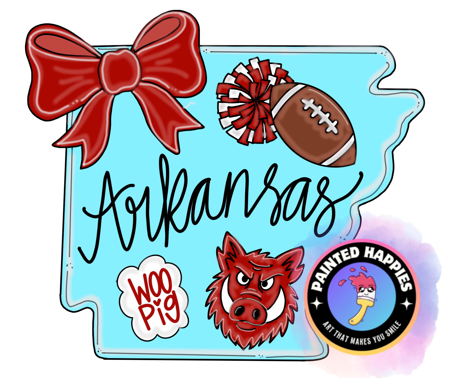 Arkansas Razorbacks Templates Arkansas Razorback Door Hanger Template | Football | Large DIY Pattern ...