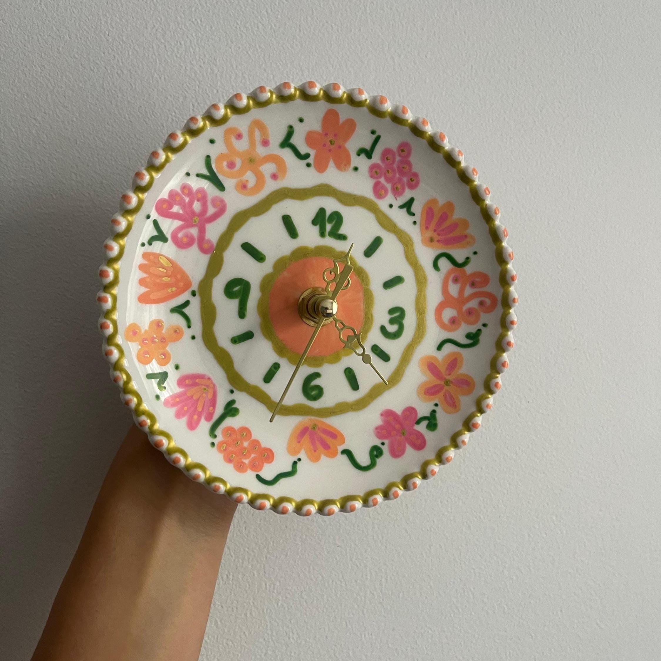 Ceramic plate clock - Etsy 日本