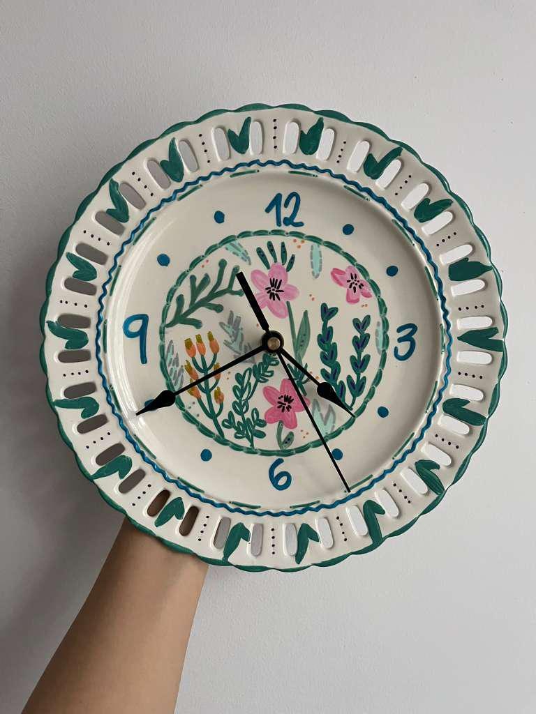Ceramic plate clock - Etsy 日本