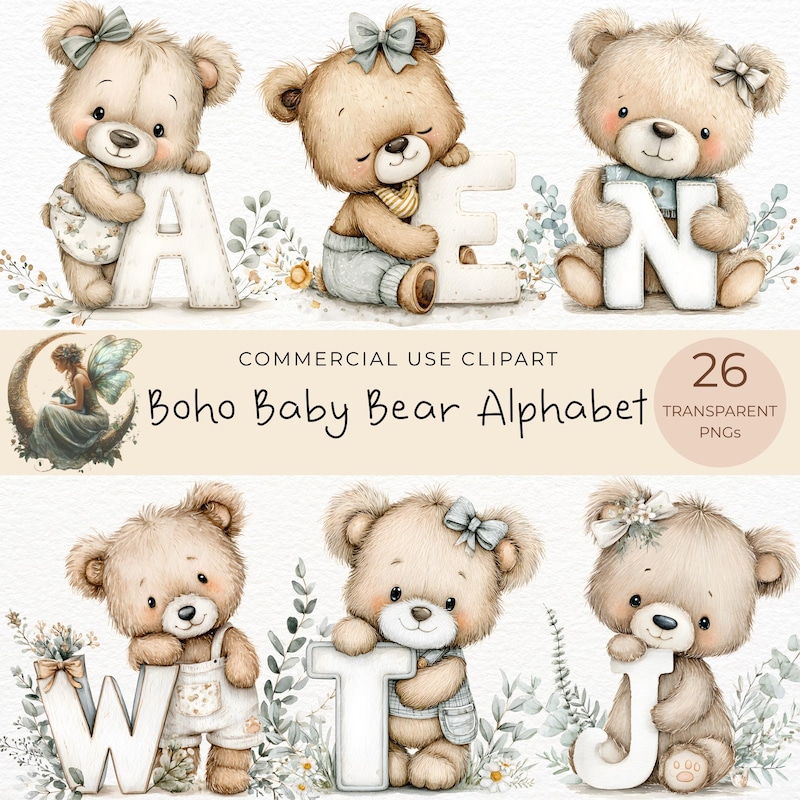 Bear Alphabet - Etsy