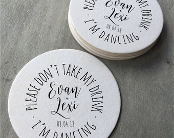 Personalized Extra Thick Paper Custom Disposable Paper Coasters - Round or Square - Choose Your Design