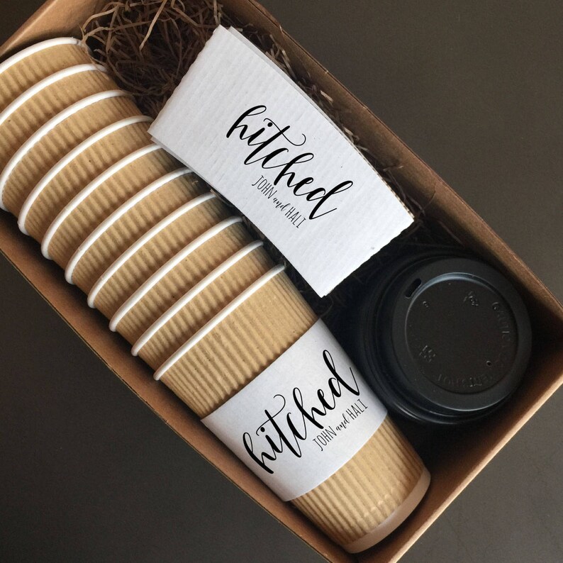 Wedding Personalized Custom Printed Coffee Sleeves Etsy