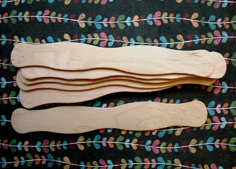 Wavy Wooden Fan Handles DIY Wedding or Party Fan Sticks Etsy
