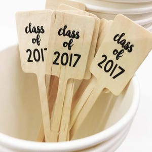 Coffee or Cocktail Sticks Drink Stir Sticks Cupcake Picks Wedding Themed and Ready to Ship FREE U. S. SHIPPING image 2