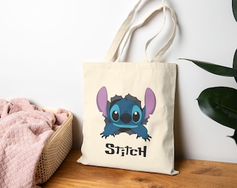 Torba bawełniana z motywem kosmity – Kawaii wielokrotnego użytku z płótna