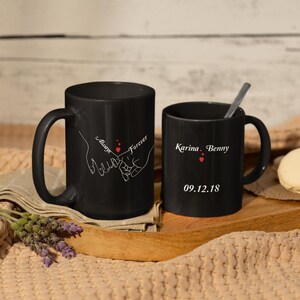 Aangepaste keramische liefdesmok, uniek cadeau voor moeder, koffiekopje grappige relatie, Valentijnsdagcadeau, koffiemok stellen.