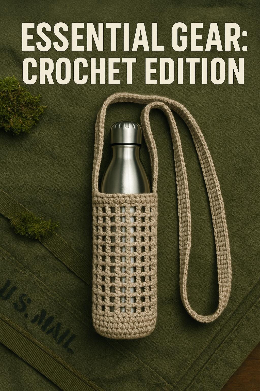 40 Crochet Water Bottle Holder Patterns for On the Go 10 Mesh Water Bottle Holder Crochet