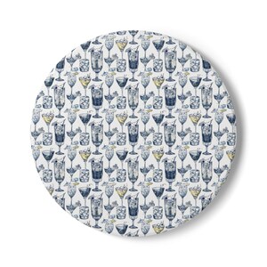 Podkładka ceramiczna, Podkładki pod napoje retro, Dekoracja baru, Prezent na przyjęcie koktajlowe, Akcesoria do stołów kuchennych