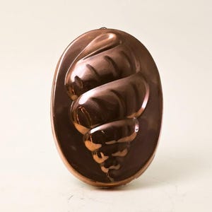 Vintage Copper Shell Mold | Coastal Kitchen Decor | Antique Style Jelly Mold | Farmhouse Wall Hanging