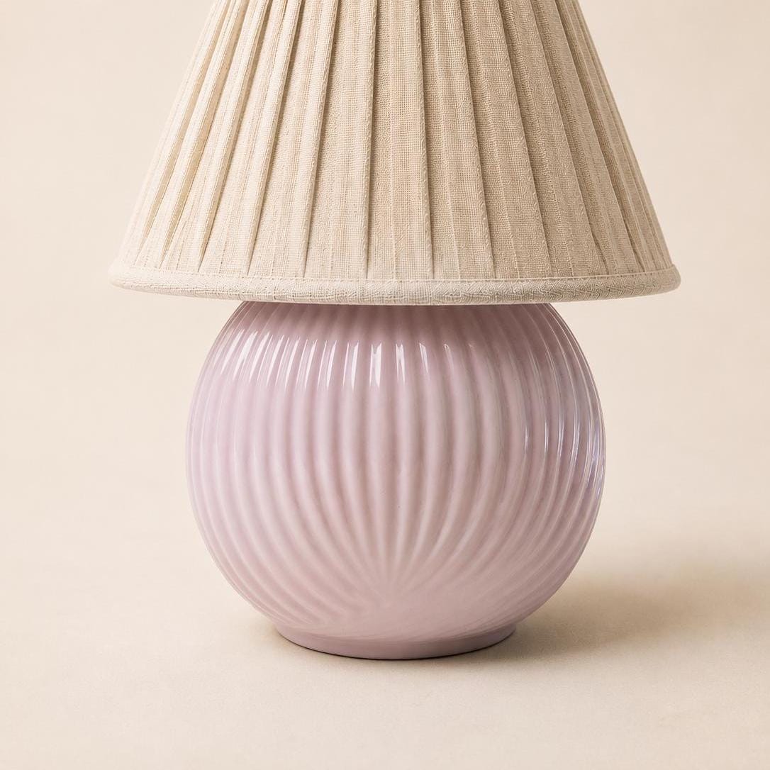 80s Pink Lamp - Etsy