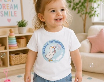 Toddler Goose Bubble Shirt, Sensory Kids Graphic Tee, Autism Awareness Apparel