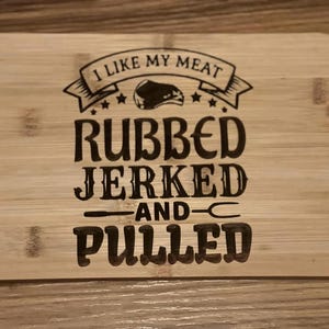 Funny BBQ Cutting Board Gift| Grill Master Decor| Grill Humor Cutting Board| Engraved mini Bamboo Board for Barbecue Lovers| Gift for Him