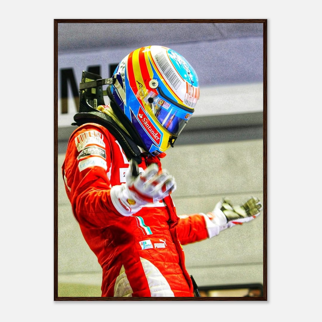 Fernando Alonso Poster, Vintage F1 Poster, Formula 1 Print, Formula 1 — free download