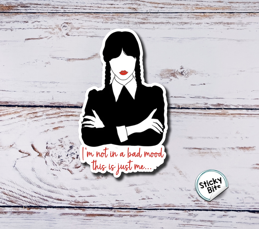 Bad Mood Wednesday Addams Addams Family Black Wednesday Etsy Bad Mood Wednesday Addams Addams Family Black Wednesday Etsy
