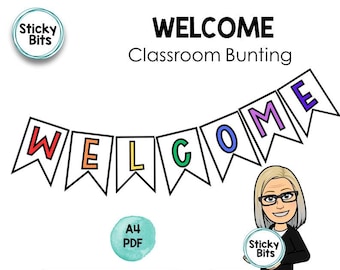 WELCOME BUNTING | Classroom Bunting, Positivity, Wellbeing