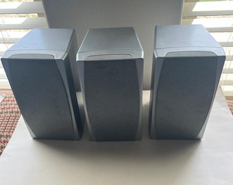 ビンテージ ウェルトン USA サテライト フルレンジ ステレオ スピーカー 3個セット。モデル SAT9-5PC
