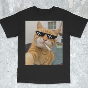 Funny Cat Shirt, Popular Meme Shirt, Viral Meme Shirt, Offensive Shirt, Funny Meme Shirt, Cursed Cat Shirt, Ironic Cat Shirt, Gen Z shirt