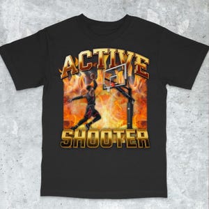 Aktiver Schütze T-Shirt, T-Shirt, lustiges Meme, lustiges Meme T-Shirt, Scherz-T-Shirt, Geschenk-Shirt, Trending-Shirt, seltsames T-Shirt, aktiver Schütze, Basketball-Shirt
