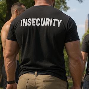 Maglietta &quot;Insecurity&quot;, Maglietta &quot;Security&quot;, Maglietta &quot;Ironic&quot;, Maglietta &quot;Body Guard&quot;, Maglietta &quot;Cringe&quot;, Maglietta &quot;Meme Funny&quot;, Maglietta &quot;Meme&quot;, Maglietta &quot;Meme Offensive&quot;
