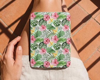 Tropical Hibiscus Kindle Case. E-Reader Protective Cover. One Size. Travel Accessory. Avid Reader Gift.