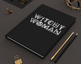 Witchy Woman Hardcover Journal: Moon Phase Notebook, Spiritual Diary, Creative Gift
