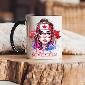 Mugs. Celestial Harmony Two-Tone  (11 and 15oz) Mugs. Sip in Serenity With Our 'SOVEREIGN' Mug. Spiritual Gift. Tea or Cocao Mug.