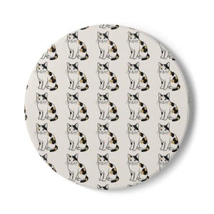 Niedliches Katzen-Untersetzer-Set, Katzenliebhaber Geschenk, Wohnkultur, Küchenzubehör, Haustier-Enthusiast, Kaffeetischdekor