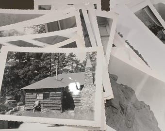 1950s Black and White Garden of the Gods vintage pictures Colorado