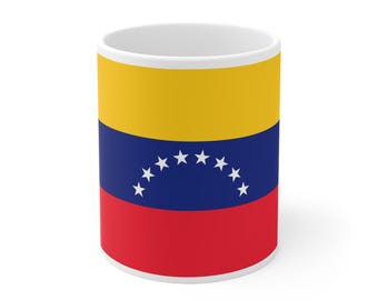 Gift Venezuela Country Flag Mug Coffee and Tea Cup White Ceramic Mug for him for her for bossfor friend for men for women11, 15oz/330, 440ml