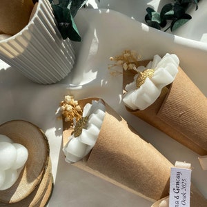 Gänseblümchen Blumenkerze Geschenk, Blumenkerze Bouquet Gefälligkeiten, Sonnenblumenkerze, 40er, 50er, 60er, 80er, 90er, 100er Geburtstag Gastgeschenke, Hochzeitsgeschenk